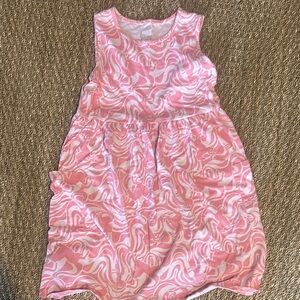 Wonder Nation Pink and White Sleeveless Sundress